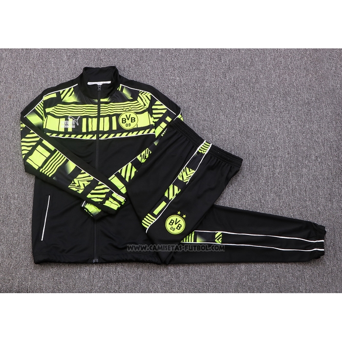 Chandal de Chaqueta del Borussia Dortmund 2022-2023 Negro